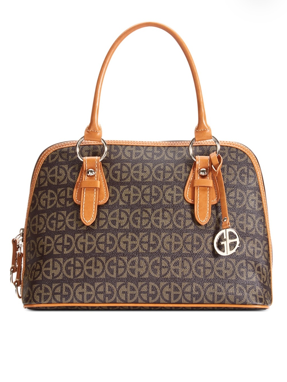 Giani Bernini Faux Leather Signature Logo Satchel/Shoulder Bag